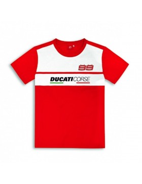 T-Shirt Ducati Lorenzo SS18 - Rosso/Bianco