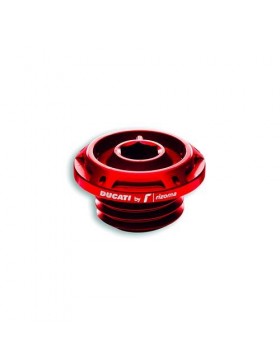 Red oil filler plug Ducati by Rizoma Hypermotard,Panigale,SS,Monster,DIAVEL V4 97380871AB
