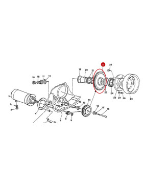 Starter Motor Generator Gear, 17310011A, Monster/Superbike/Supersport