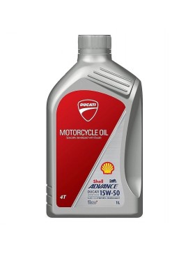 Olio Shell Advance Ducati 4t Ultra 15w-50 1 lt - 100% sintetico